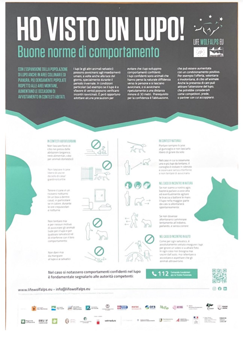 Informazioni su avvistamento Lupi